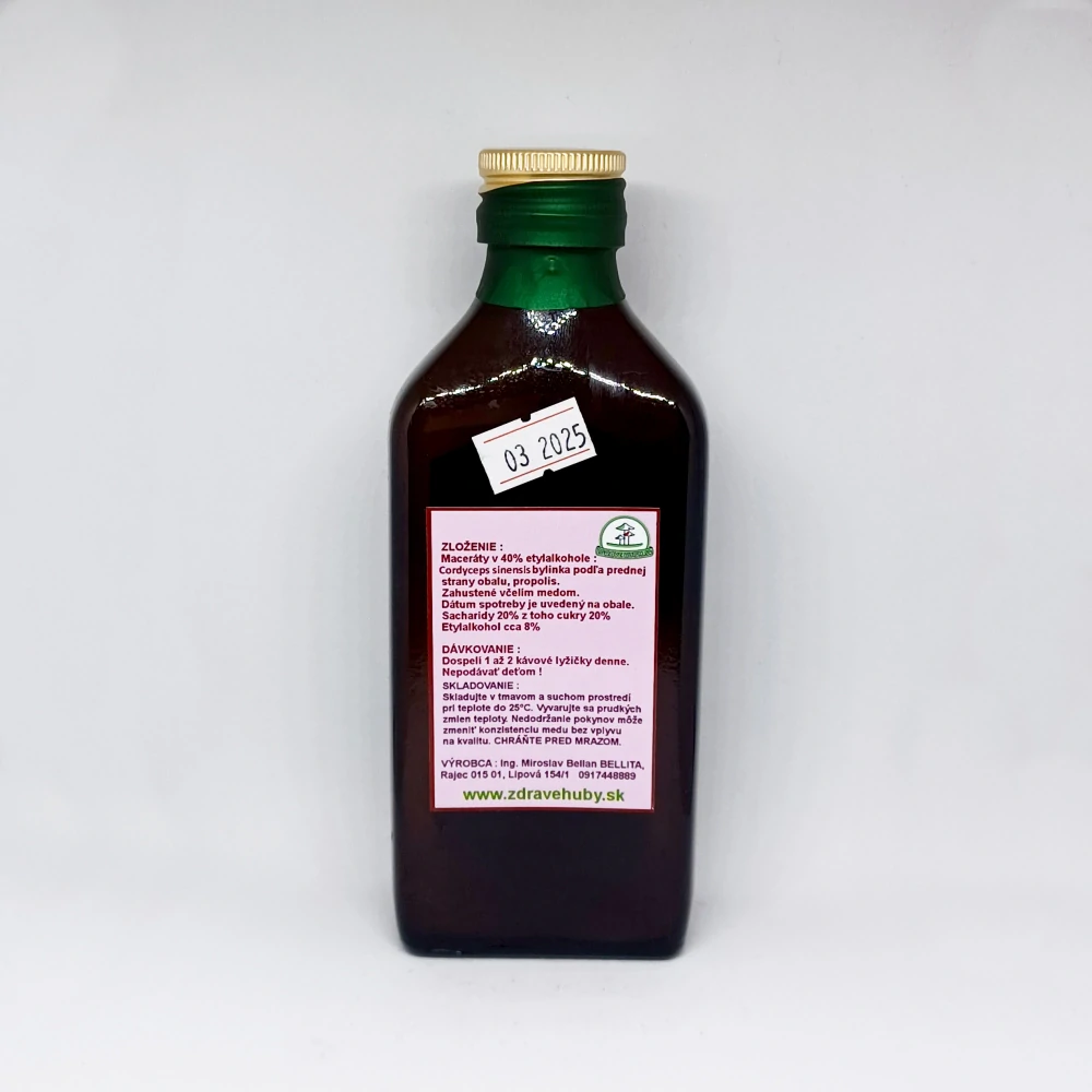 Elixír Cordyceps sinensis 200ml