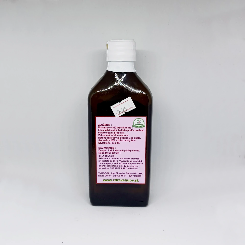 Elixír Cesnak medvedí s hlivou 200ml