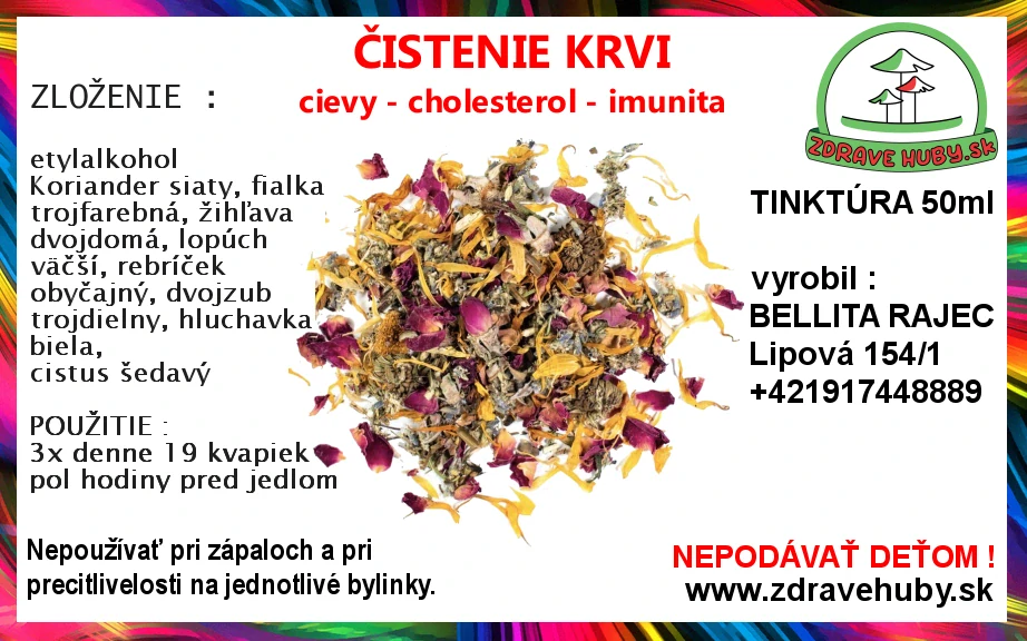 ČISTENIE KRVI - cievy, cholesterol